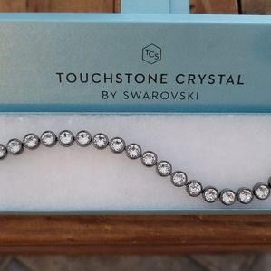 Swarovski Crystal Gunmetal Ice Bracelet